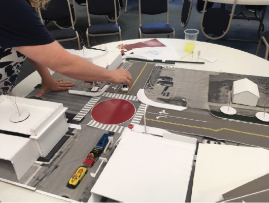 Model of Four Corners Intersection